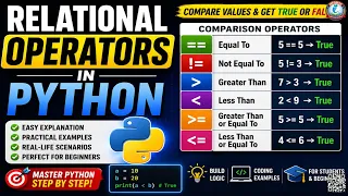 Relational Operators in Python Comparison Operators Explained with Examples