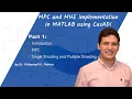 MPC and MHE implementation in Matlab using Casadi Part 1