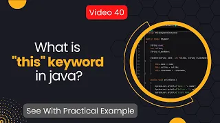 What is this keyword in java in hindi Use of this keyword in constructor in java