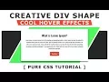 CSS Creative DIV Shape with Cool Hover Effects 3 - Slanted Skewed Razor-Blade Div Shape Design