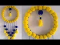 DIY Easy Wall Hanging Out of Wool DIY Room Decor Idea UesFull Room Decor DIY Projects