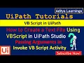 How to use Invoke vb script activity UiPath Create a text file using invoke vb script RPA LEARNERS