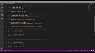 Python Data Types - Boolean