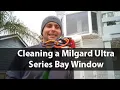 Professional Window Cleaning Tips Cleaning a Milgard Ultra Series Bay Window on the 2nd Floor
