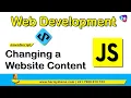 How to Change Website content Using JavaScript JavaScript Tutorial Sekharmetla Harisystems