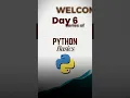 Day 6 Datatypes in python