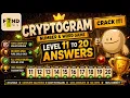CRYPTOGRAM Number Word Game Level 11-20 Walkthrough