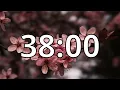 38 Minutes Timer with Music Cherry Blossom Timer