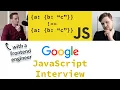 Google JavaScript Interview With A Frontend Engineer