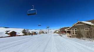 Ski Granby s Home Again blue ski trail with full 360