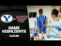 BYU vs. Virginia Tech Game Highlights | 2025-26 Big 12 Women’s Basketball