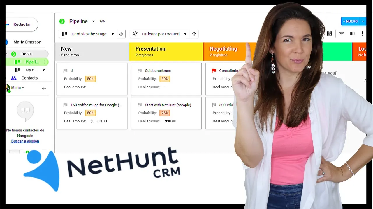Tutorial: CRM NetHunt / CRM para gmail y Gsuite / CRM para profesionales y negocios pequeños