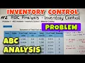 ABC Analysis Problem - Inventory Control