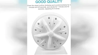 Review Housoutil Sonic Turbine Washer Portable Mini Usb Laundry Cleaning Tool for Travel and
