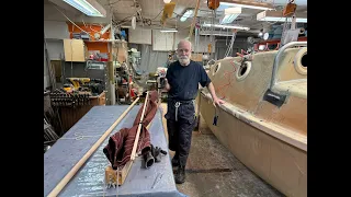 4 Jan 2024  Mock up for water boom, yard and mast getting ready