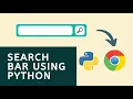 Search bar in python Tech Projects How to create search bar in python Python Programming