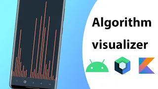 How to build Algorithm visualizer app for android insertion sort