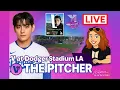 Download Lagu 🟥🔴🟦 V 🐻 (BTS) at Dodger Stadium LA ⚾ “The Pitcher” – LIVE Reaction | Karenina Mundial 💜🎶 @BTS