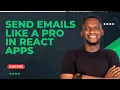 How to send email templates with React Email and Resend Quick Demo and Tutorial