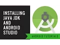 Android App Tutorial 1 Installing Java Jdk and Android Studio