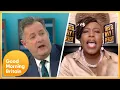 Liar a Disgrace Heated Debate Between Piers Shola Over Meghan Markle s Oprah Interview GMB