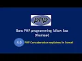 PHP programming bilow ilaa dhamaad Part 4 0 - PHP String Concatenation explained in Somali