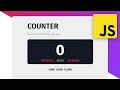 Build a COUNTER with LOCAL STORAGE in JAVASCRIPT - A JavaScript beginner tutorial