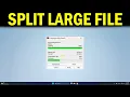 How To Split Large File into Multiple Smaller Files using WinRAR