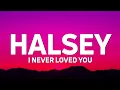 Download Lagu Halsey - I Never Loved You (Lyrics)