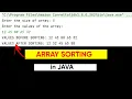 How to Sort an array in java using Array sort method Kailash Namata