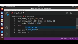 Iterating Through an Array in Ruby