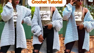 Crochet Oversize Cardigan Tutorial