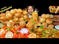 Download Lagu EXTREMELY SPICY 🌶️ GILO CHATPATE \u0026 PANIPURI, CHOLE CHAT MUKBANG, BIG BITES