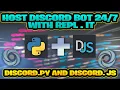 How to host your discord bot online for free both discord py and discord js