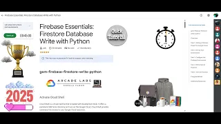 NEW2025 Firebase Essentials Firestore Database Write with Python Lab Solution