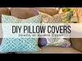 DIY PILLOW COVERS INVISIBLE ZIPPER TUTORIAL SPRING HOME DECOR