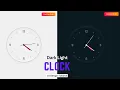 Build a 3D Modern Analog Clock with Dark Light UI - HTML JavaScript CSS Neumorphism