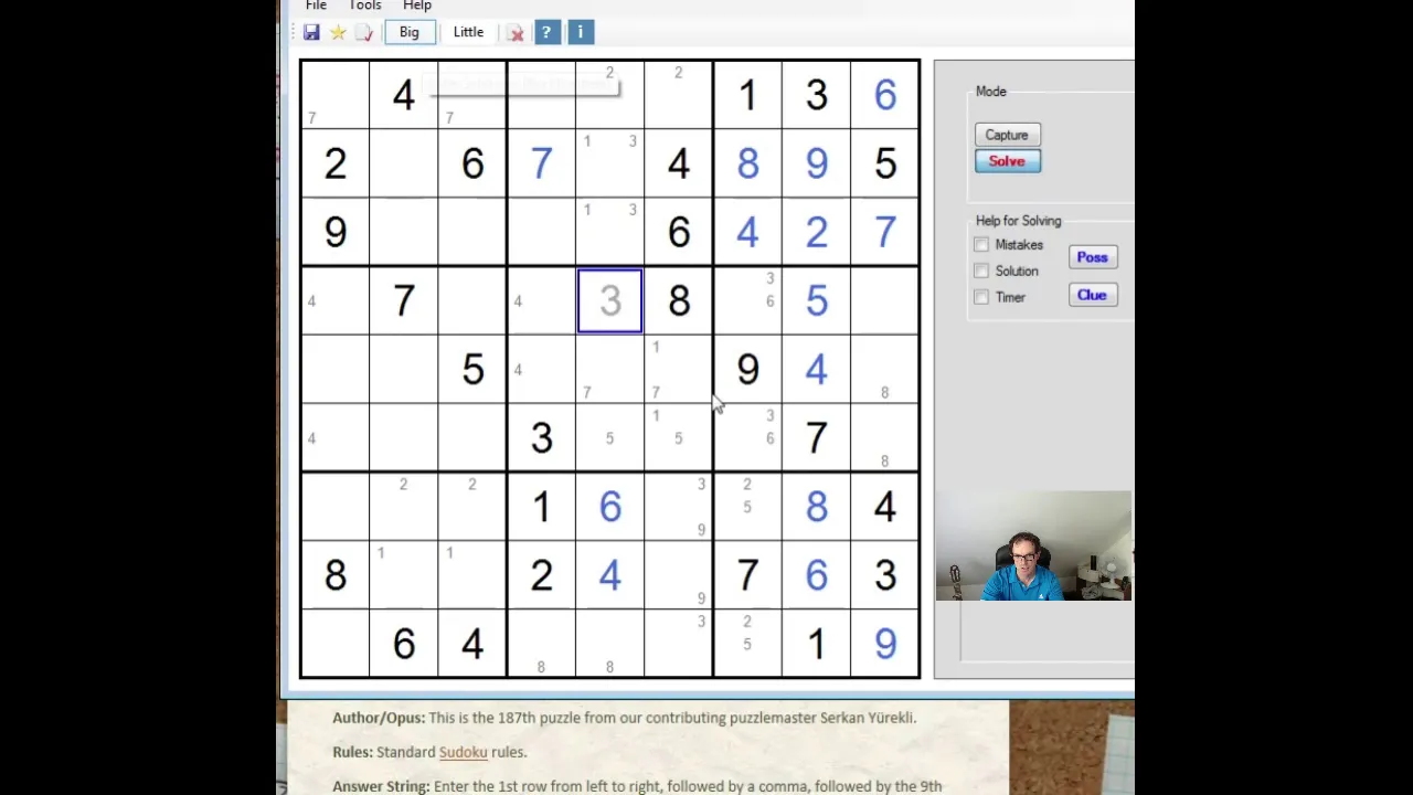 Solving a sudoku from gmpuzzles.com