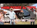 We went to a Farm Estate Auction Hot Cars Hot Deals
