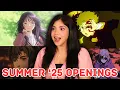 BRAND NEW BANGERS! 🤩 | ANIME OPENINGS OF SUMMER 2025 REACTION