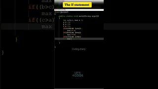 The If statement in java