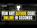 GitHub Online IDE Test Run Repository Code Without Installation