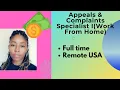 Work From Home Jobs Appeals Complaints Specialist I Work From Home