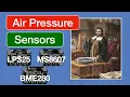 Three Air Pressure Sensors with Four Microcontrollers