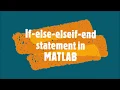 68 - if-elseif-else-end in MATLAB