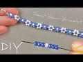 Beaded Daisy Bracelet Seed Bead Daisy Chain Bracelet Tutorial