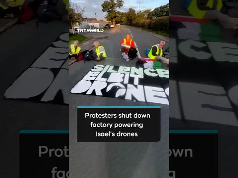 Protesters shut down Elbit's drone-engine plant powering Israel’s drone fleet