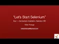 Selenium Day 1 - Get Started Installation Selenium IDE