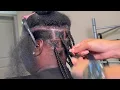 Medium Large Knotless braids Large parts Medium braids knotless