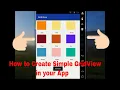 How to Create GridView for Your App in Android Studio